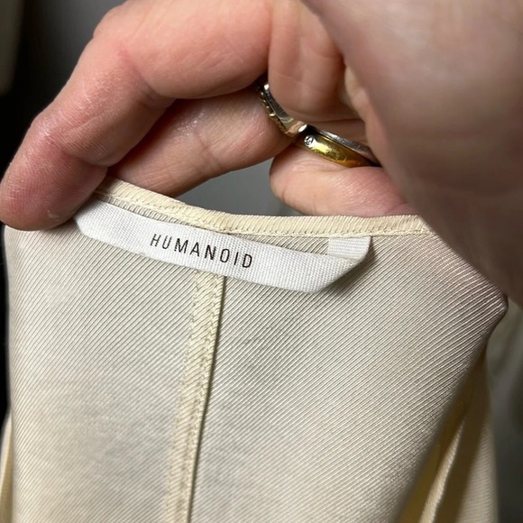 Humanoid Cream Shift Dress with Belt Size M - Picture 7 of 7